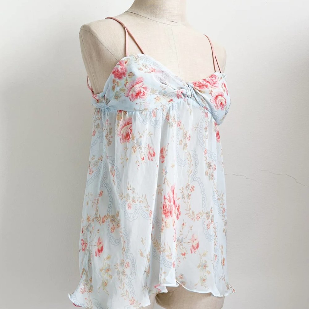 Victoria's Secret Floral Babydoll chemise top